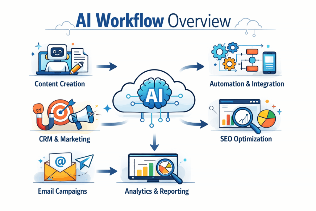 AI Marketing Automation Tools Workflow Process Overview