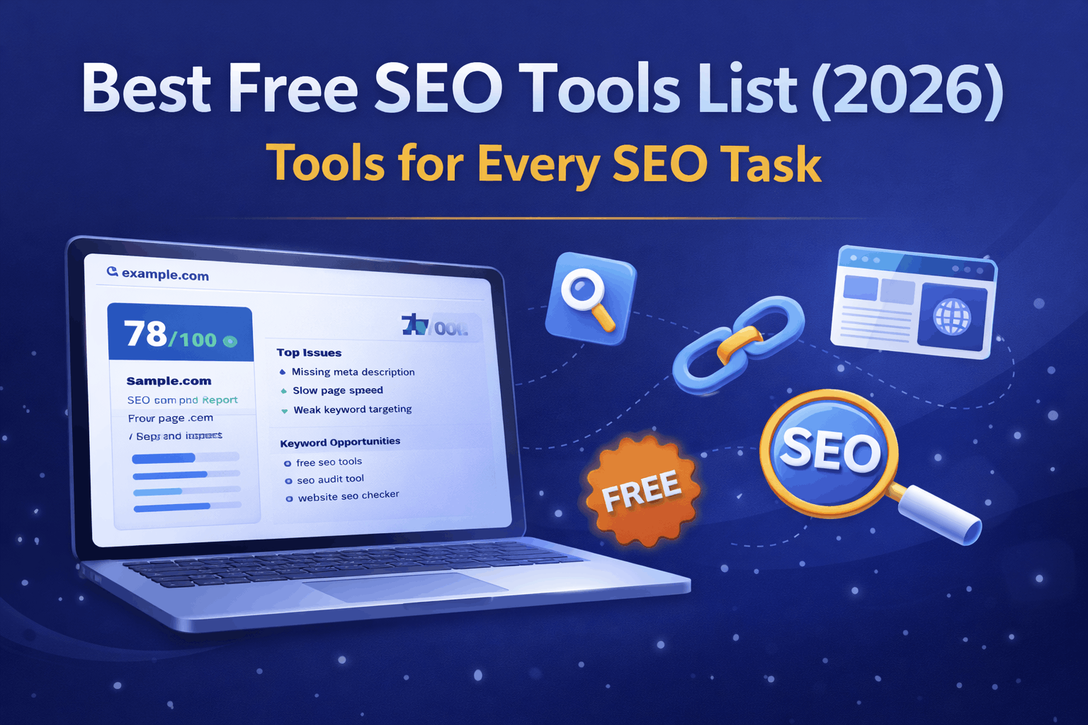 Best Free SEO Tools List (2026) – Tools for Every SEO Task