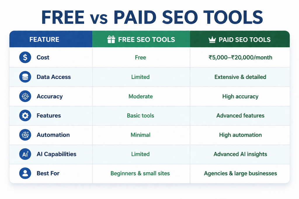 Free Vs Paid SEO Tools