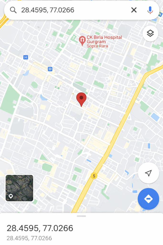 Steps to add Latitude Longitude in Google Maps