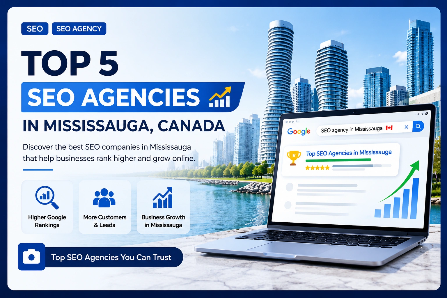 Top 5 SEO Agencies in Mississauga, Canada